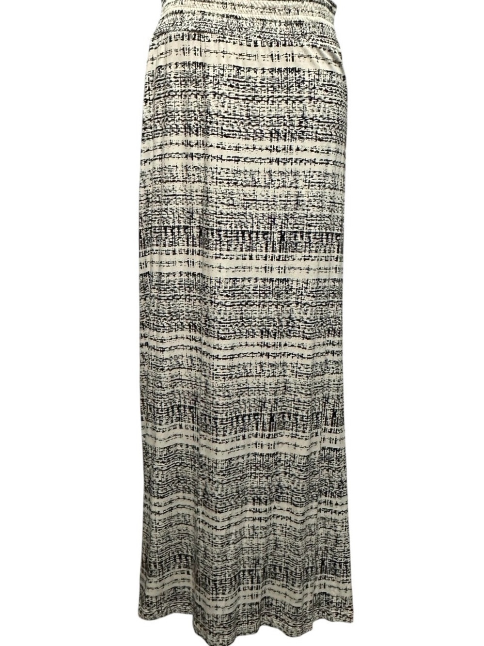 Cynthia Rowley Black and White Textured Maxi Skirt size M